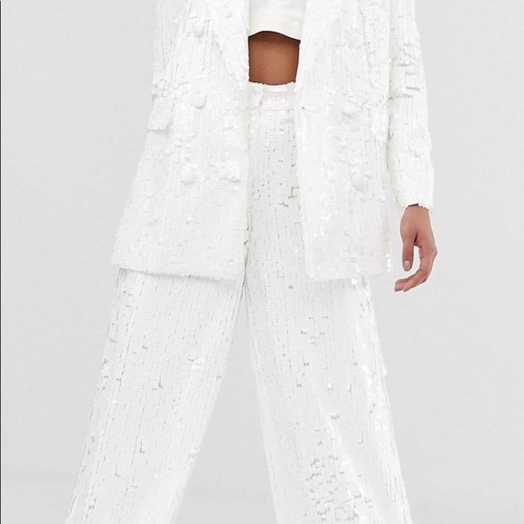 ASOS sequin suit dbl breasted. Sold out on site - Picture 2 of 2